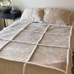 UGG Tan and Cream Quilted Bedding